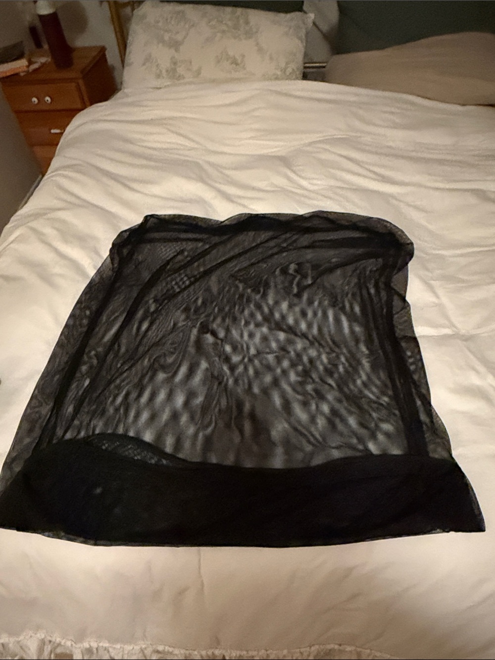 Molly Mutt Black Mesh Pet stuff sack for bed. Size medium/large